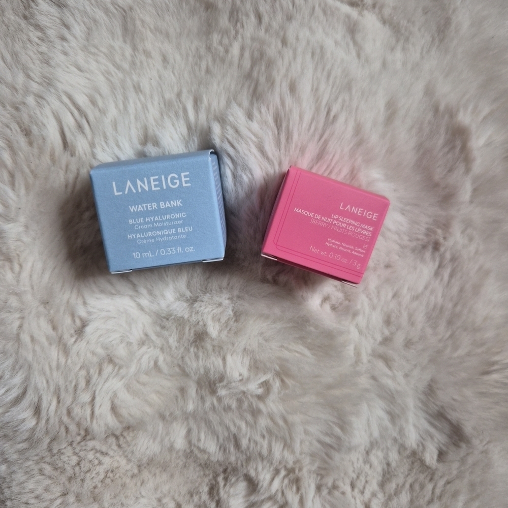 Laneige Water Bank and Lip Sleeping Mask Set Korean Kbeauty New NIB